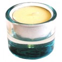Vela Jazmín + Soporte Cristal Azul