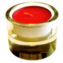Vela Canela + Soporte Cristal Verde Claro